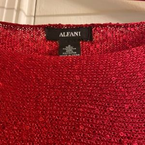 Women sweater, red color, size M